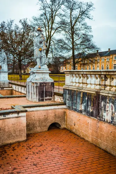 Bruchsal Palace Baroque Castle Complex Located Bruchsal Germany Winter Days — Stock Photo, Image