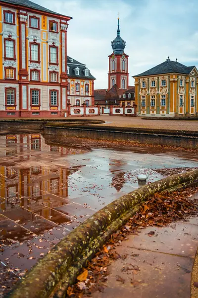 Bruchsal Palace Baroque Castle Complex Located Bruchsal Germany Winter Days — Stock Photo, Image