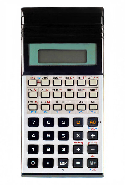 Calculator isolated on white background   