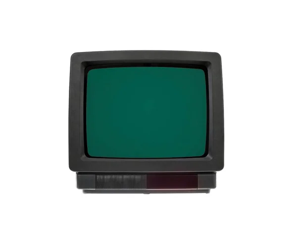 Malé Televize Izolované Bílém Pozadí — Stock fotografie