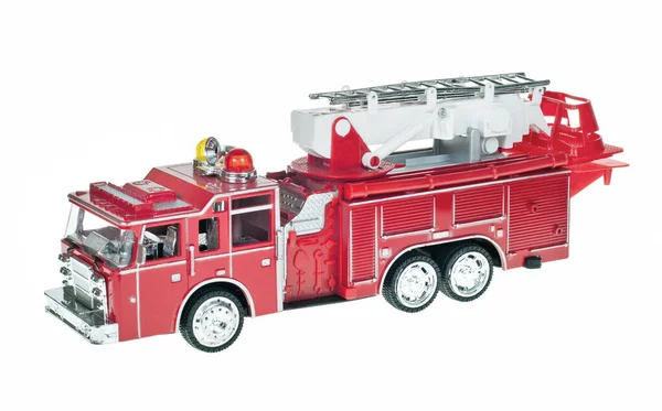 Пожарная Машина Изолирована Белом Фоне — стоковое фото