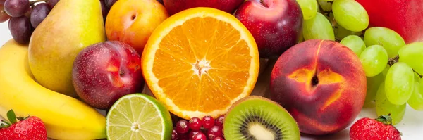 健康食品与新鲜水果 — 图库照片