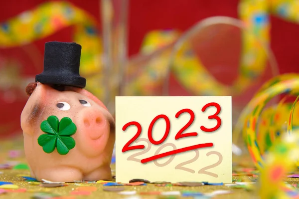 Greeting Card Best Wishes Silester New Year 2023 — Stock Photo, Image