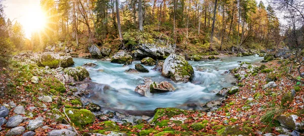 Wilder Fluss Mit Klarem Wasser Schöner Schlucht — Stockfoto
