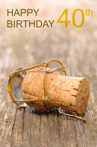 Cartão Saudação Para Feliz Aniversário Anos — Fotografia de Stock
