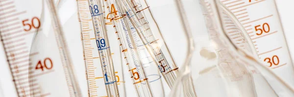 Пробірка Скляного Посуду Науковій Лабораторії — стокове фото