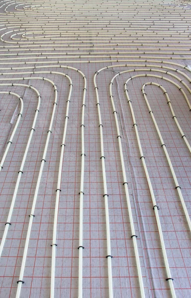Underfloor Heating System Construction — Stock Photo, Image