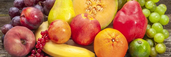 Frutas Mistas Frescas Saudáveis — Fotografia de Stock