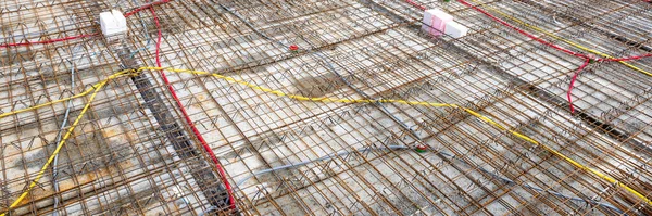 Construction Site Flooring New Built House — Stock Photo, Image