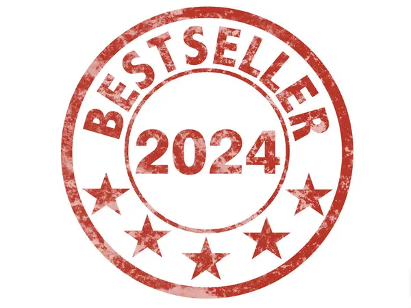 2024年新年度畅销书标签 免版税图库图片