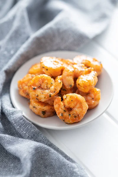 Grilled Tiger Shrimps Plate — Stock Photo, Image