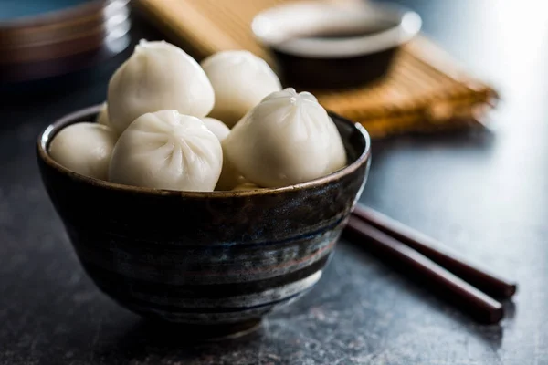 Xiaolongbao Traditional Steamed Dumplings Xiao Long Bao Buns Bowl — Stock Photo, Image