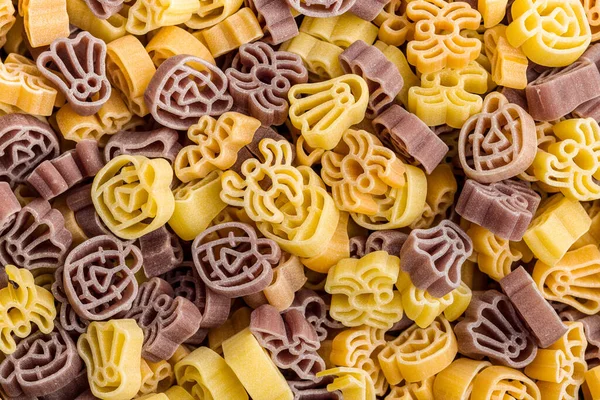 Pasta Various Scary Shapes Uncooked Halloween Pasta Top View — Stock Photo, Image