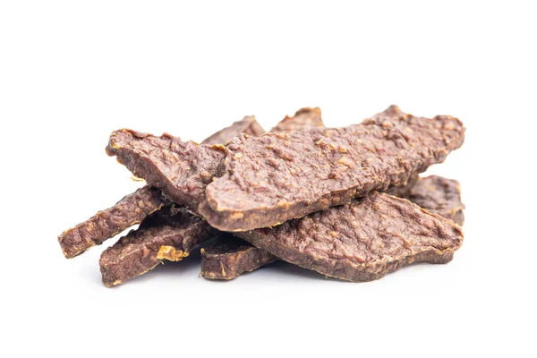Dried Meat Dogs Chewy Treat Dogs Isolated White Background — Stock Photo, Image