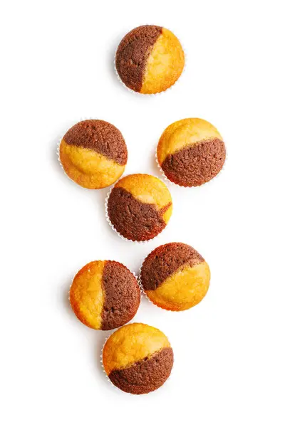 Close Muffin Isolato Sfondo Bianco — Foto Stock