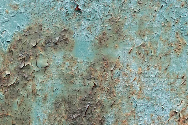 Fissures Fines Dans Revêtement Sur Surface Métallique Texture Grunge — Photo