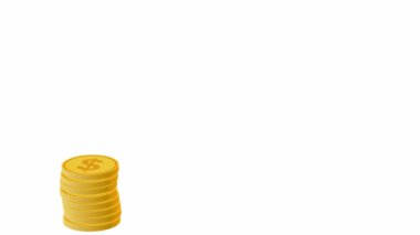Büyüyen para sütunları - altın sikkeler