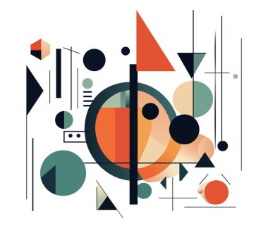 Denge aranıyor - soyut bileşim