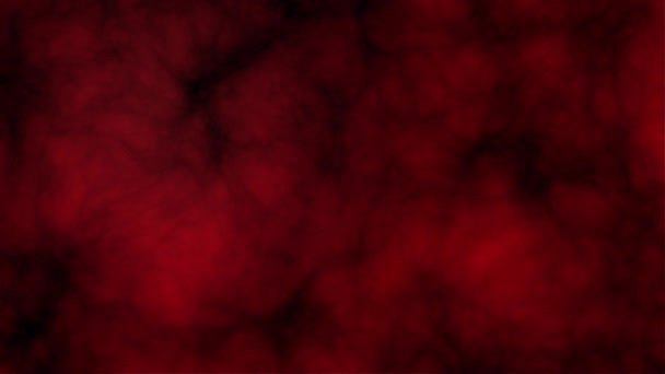 Czerwone Chmury Rozszerzające Się Kurczące Masy Materii Płynna Pętla — Wideo stockowe