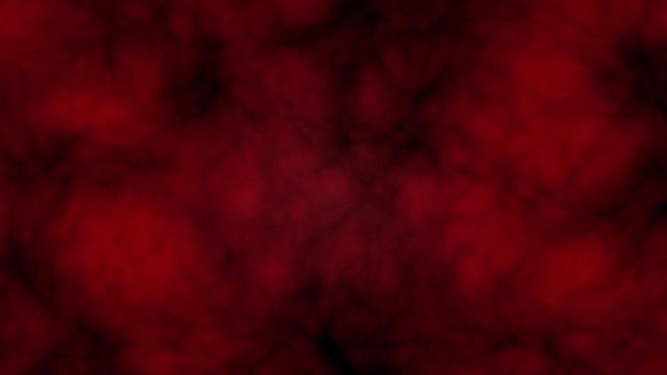 Czerwone Chmury Rozszerzające Się Kurczące Masy Materii Płynna Pętla — Wideo stockowe