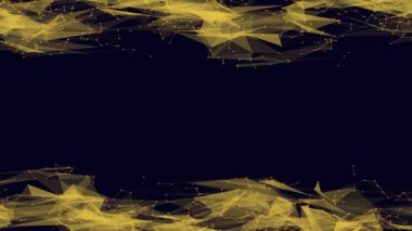 Ekranın üstünde ve altında hareket eden parçacıklar