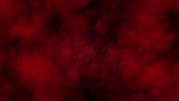 Rode Wolken Uitdijende Krimpende Massa Materie Naadloze Lus — Stockvideo