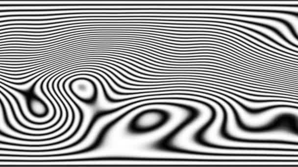 Wavy Lines Turbulent Motion Seamless Loop — Stock Video