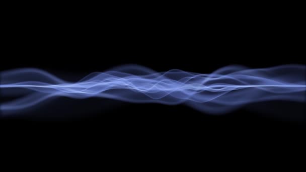 Fale Niebieskich Cząstek Wyglądają Jak Dym Abstrakcyjny Materiał Bez Szwu — Wideo stockowe