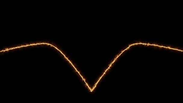 燃烧的心 抽象的4K动画视频燃烧的心 — 图库视频影像