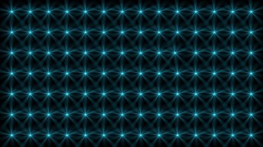 Wall of glowing rotating spot lights, abstract background clipart