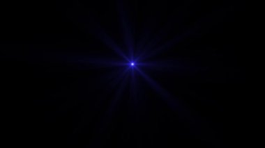 Parlak mavi nokta ışığı, soyut arkaplan, 4K animasyon video