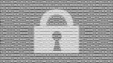 İkili sayılarla çevrili bir asma kilit sembolünü gösteren soyut bir dijital güvenlik görüntüsü. Siber güvenlik, şifreleme ve veri koruması kavramı.