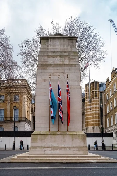 Londra Ngiltere Ocak 2023 Whitehall Londra Daki Cenotaph Savaş Anıtı — Stok fotoğraf