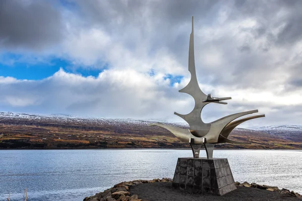Akureyri Islandia Octubre 2021 Sigling Que Significa Vela Viaje Estatua —  Fotos de Stock