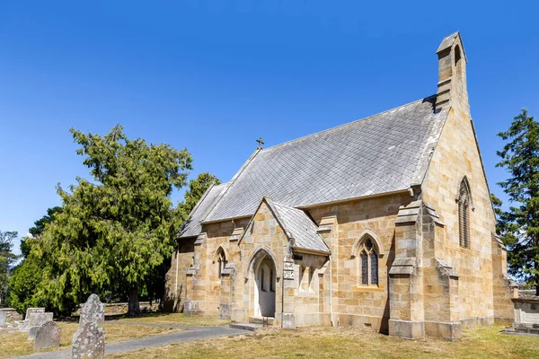 Kostel Jana Křtitele Buckland Tasmánie Austrálie Postaven Odsouzenci Roce 1846 — Stock fotografie
