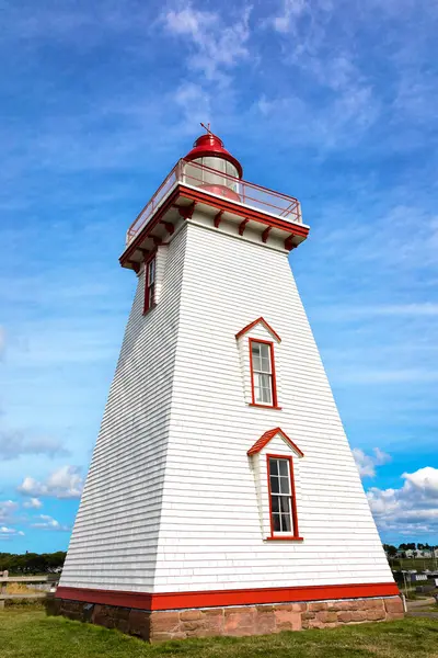 Souris Lighthouse Northumberland Strait Prince Edward Island Canada Built 1880 — Stock Photo, Image