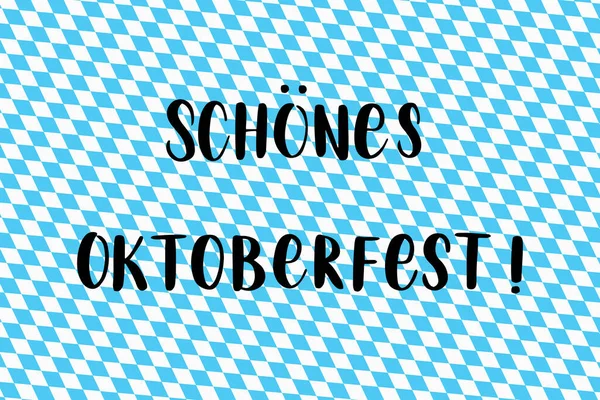 Schoenes Oktoberfest Ręcznie Rysowane Litery Wektorowe Języku Niemieckim Języku Angielskim — Wektor stockowy