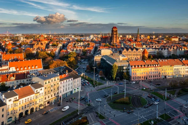 波兰Gdansk的主要城镇 — 图库照片