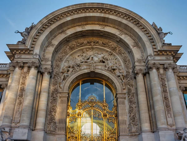 Архитектурные Детали Большого Дворца Елисейских Полей Париже Франция — стоковое фото