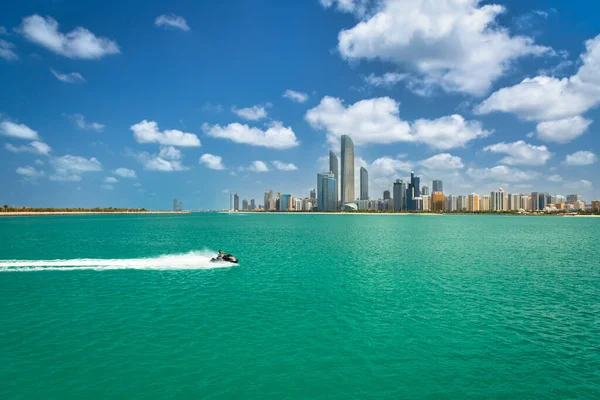 Paesaggio Urbano Abu Dhabi Nel Golfo Persico Emirati Arabi Uniti — Foto Stock