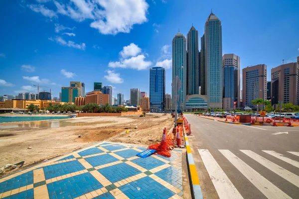 Staden Abu Dhabi Huvudstad Förenade Arabemiraten — Stockfoto