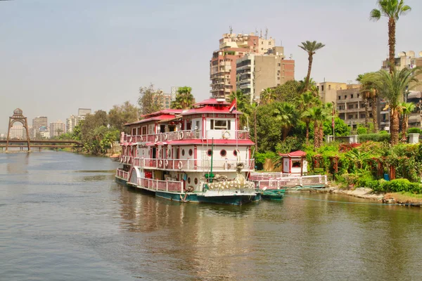 Kahire Mısır Mart 2010 Kahire Şehrinde Nil Nehri Manzarası Mısır — Stok fotoğraf