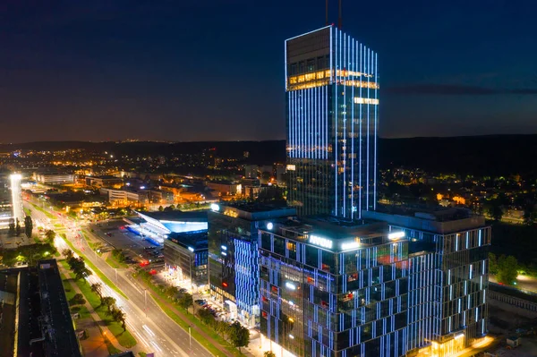 Gdansk Lengyelország Szeptember 2021 Olivia Star Felhőkarcoló Modern Építészete Gdanskban — Stock Fotó