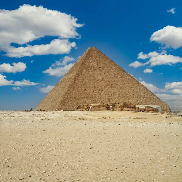 Prachtig Landschap Met Grote Piramide Gizeh Egypte — Stockfoto