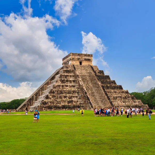 멕시코 치첸이트사 Kukulkan 피라미드 — 스톡 사진