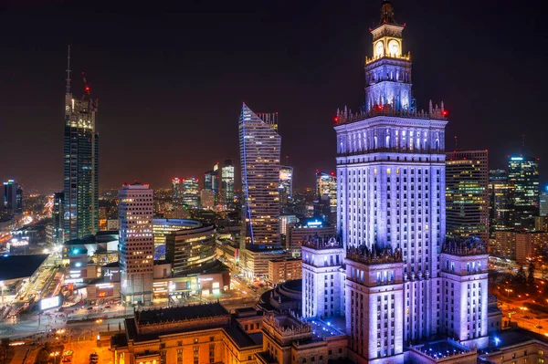 Warschau Polen Februar 2021 Schöne Architektur Des Stadtzentrums Von Warschau — Stockfoto