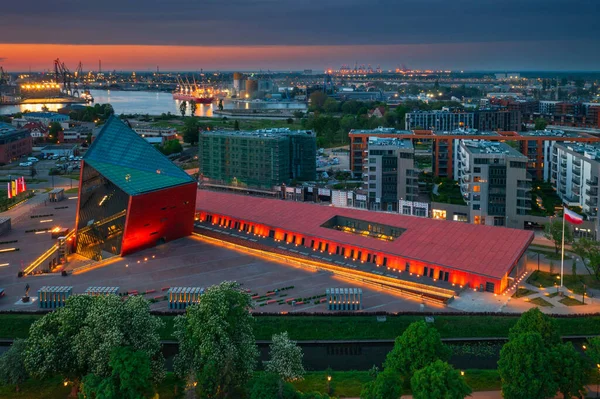 Гданськ Польща Травня 2023 Музей Другої Світової Війни Гданську Заході — стокове фото