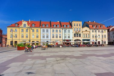 Bydgoszcz, Polonya - 3 Haziran 2023: Polonya 'nın eski Bydgoszcz kentinin mimarisi.