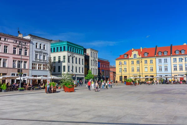 2023年6月3日 ポーランドの旧市街の建築物 英語版 — ストック写真