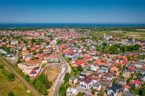 Ville Leba Sur Côte Mer Baltique Pologne — Photo